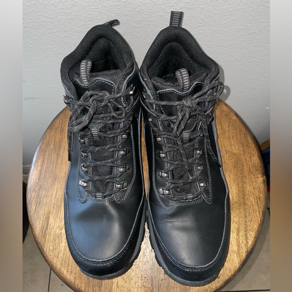 Khombu Summit Leather Hiking Tactical Black Boots Used - Picture 2 of 9